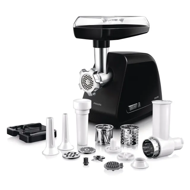 Электрическая мясорубка Philips HR2526/90 , Deep Black