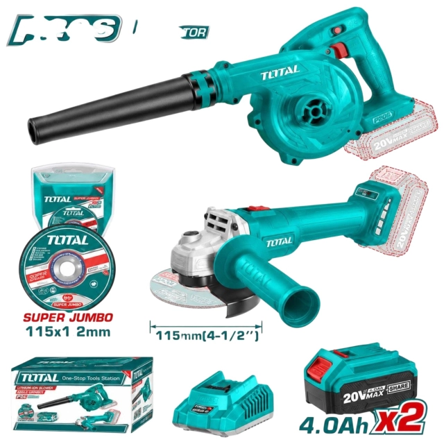 Litiy-ion akkumulyatorli 2 ta asbobdan iborat simsiz to&lsquo;plam TOSLI2211315
