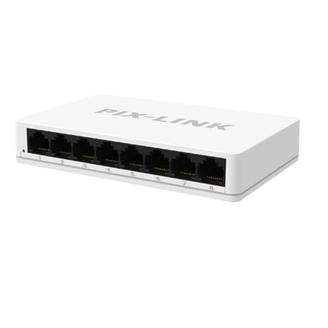 Gigabitli 8 portli kommutator PIX-LINK GS08S