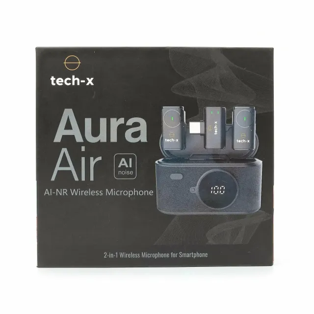 Tech-X Aura Air Black simsiz petlichka mikrofoni