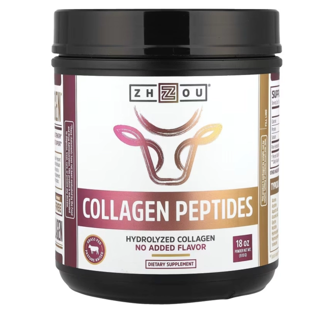 Zhou Nutrition Collagen Peptides, гидролизованный коллаген в порошке, 510 г (18 oz) (00605)