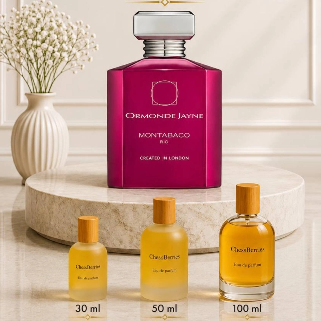 Erkaklar va ayollar uchun parfyumeriya suvi ChessBerries Ormonde Jayne Montabaco Rio 30 ml