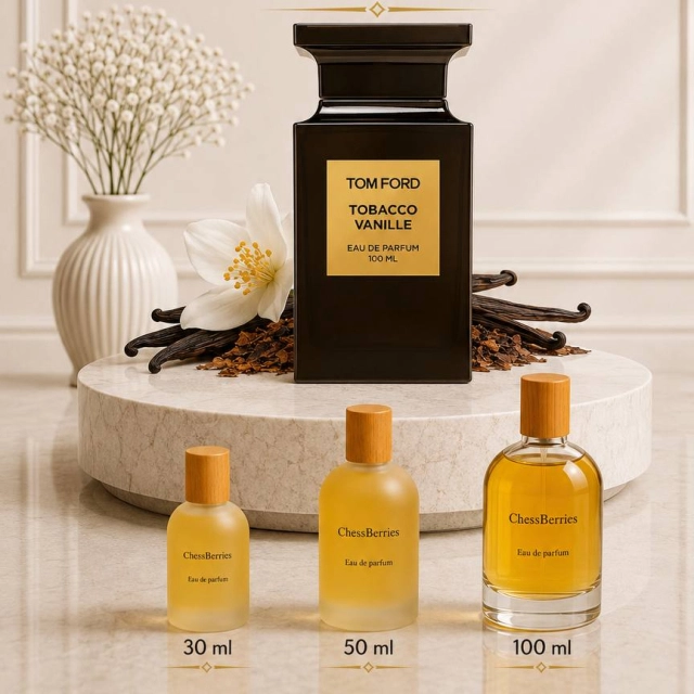 Erkaklar va ayollar uchun parfyumeriya suvi ChessBerries Tom Ford Tobacco Vanille 100 ml