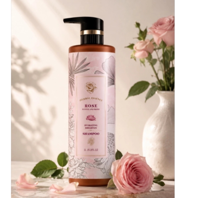 Увлажняющий шампунь с экстрактом розы Herbal Essence Rose Fluffy and Shiny, 1 л