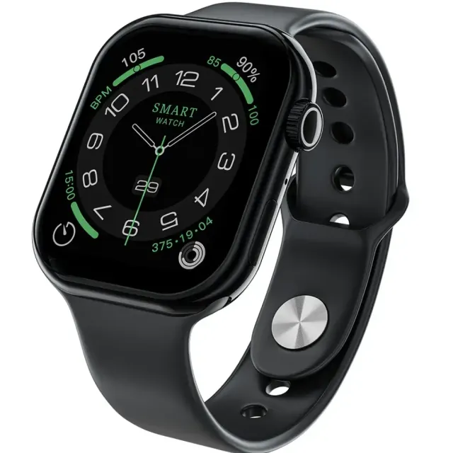 Green Lion Ultimate 46 mm qora smart-soati