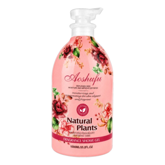 Namlantiruvchi dush geli Aoshufu Natural Plants Fragrance Shower Gel, 1000 ml