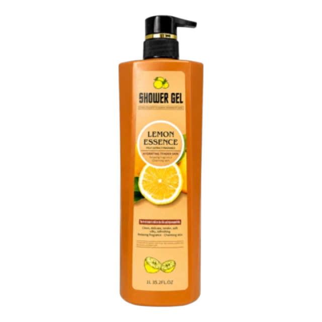 Limon ekstrakti bilan namlantiruvchi dush geli Lemon Essence Shower Gel, 1000 ml