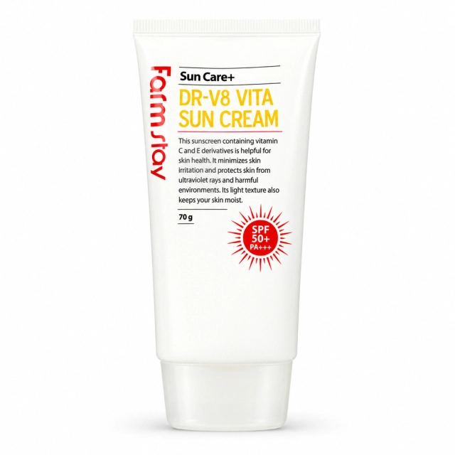 FarmStay Dr-V8 Vita Sun Cream SPF50+ PA+++ quyosh kremi, 70 g