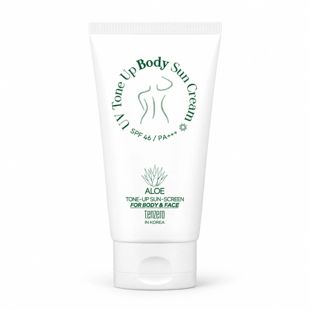 TENZERO UV Tone Up Body Sun Cream &mdash; тонирующий крем для тела с алоэ, SPF46 PA+++, 150 г