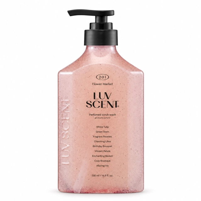 LUV SCENT 201 FLOWER MARKET parfyumerlangan tana skrab-geli
