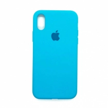 Чехол Silicone Case для iPhone XS, голубой купить