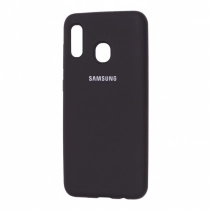 Чехол Silicone cover для Samsung Galaxy A20, черный купить