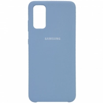 Чехол Silicone cover для Samsung Galaxy S20 Plus, голубой купить