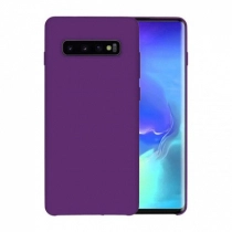 Чехол Silicone cover для Samsung Galaxy S10 Plus, фиолетовый купить